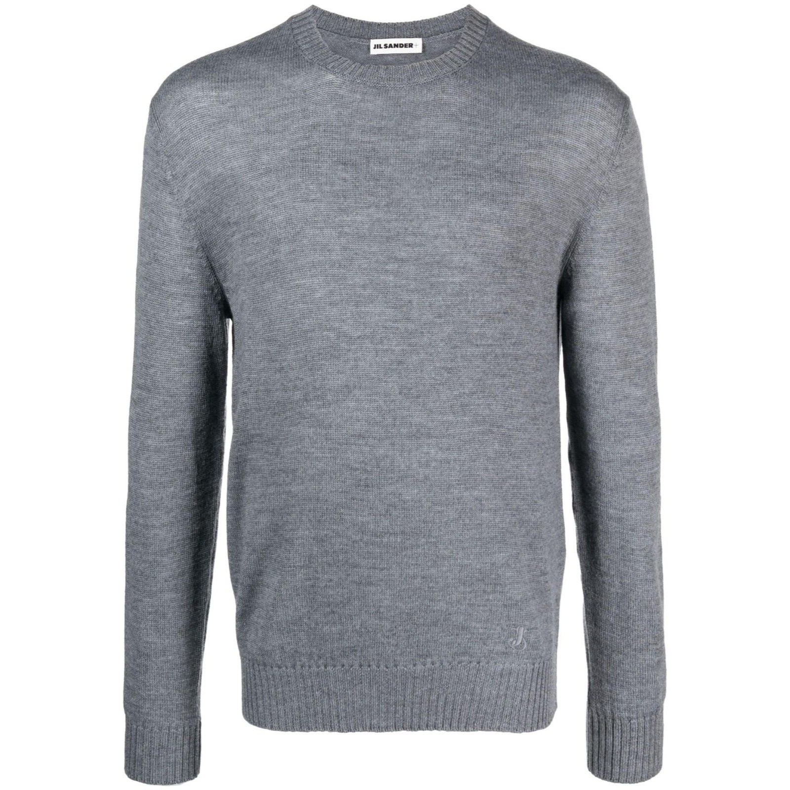 Jil Sander Sweater Mens Size 54 Gray Pullover Crew Extrafine Virgen Wool $690